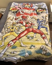 Vintage Saban Power Rangers Bedding, Single Duvet Cover, 1994