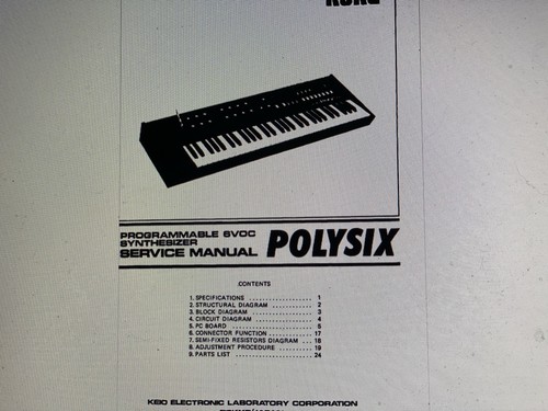 Korg polysix synthesizer - polysix,