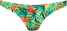 Superdry Women's Neo Tropical Bikini Bottoms, Tropical Green, 36