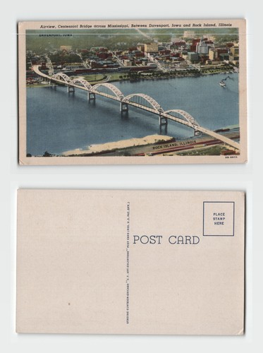Postcard centennial bridge - postcard,