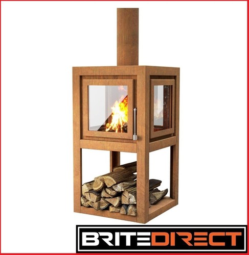 Outdoor garden heater fire - garden,