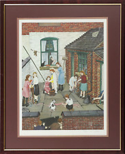 Limited edition print by Tom Dodson. Children playing.