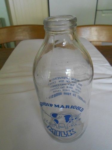 Milk bottle advertising - bottle,