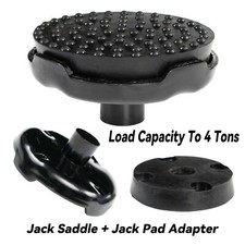 4 Tons Floor Jack Lift Point Saddle with Rubber Pad Adapter Pinch Weld Universal