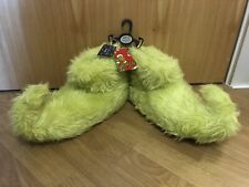 The Grinch Men's Slippers UK 9-10 Euro 43-44 Asda George Dr Seuss Christmas xmas