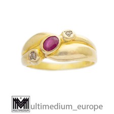 585 yellow gold ruby diamond