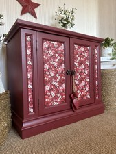 Upcycled cabinet refinished - refinished, in