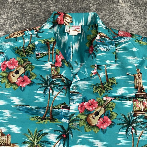 Vtg evergreen island hawaiian - island,
