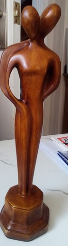 Wooden figures entwined - wooden,