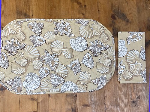 Beach shells placemats - beach,