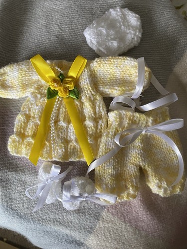 Hand knitted dolls clothes - hand, to