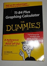 TI-84 Plus Graphing Calculator For Dummies (For D... by Edwards, C. C. Paperback