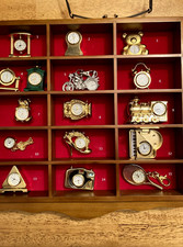 Vintage miniature clocks - vintage,