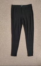 ATMOSPHERE SZ 14(12-14) BLACK STRETCH VISCOSE WAIST ELASTIC  LEGGINGS 
