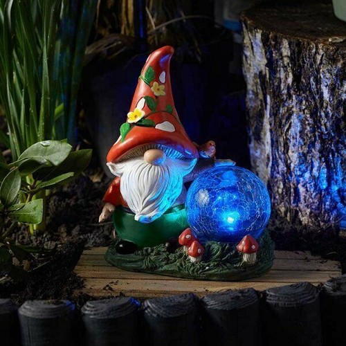 Solar wizard garden ornament - wizard,