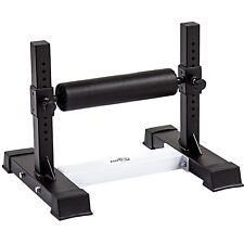 Adjustable Single Leg Squat Roller Stand with Foot Rest Bulgarian Split Squats