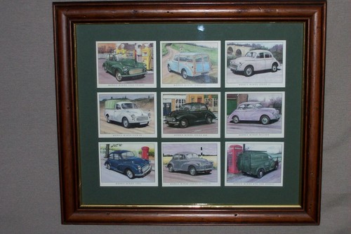 Framed morris minor tea - framed,