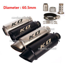 Motorcycle Exhaust System Escape Pipe Tips Muffler Silencer For 38-61mm Scooter