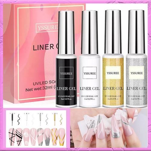 4pcs art liner gel nail - art,