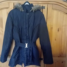 Women's Navy padded coat with