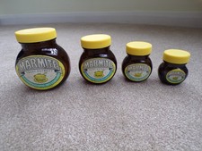 4 x Vintage Marmite jars RARE
