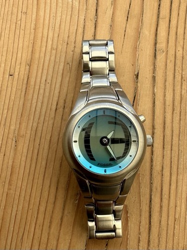 Fossil big tic - fossil, silver