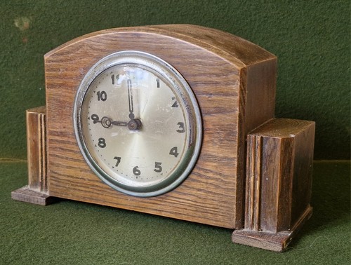 Small antique art deco oak - small,