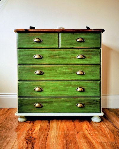 Lovely upcycled pine drawers - pine,