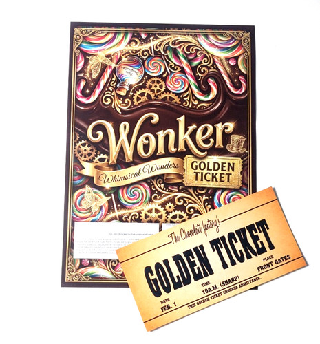 Wonker wrapper golden ticket - wonker, +