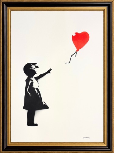 Banksy girl with - banksy"girl,