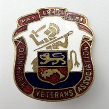 Genuine Dunkirk Veterans Association Pin Badge