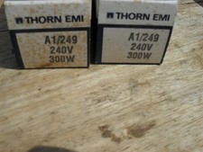 2 x thorn A1/249  projector bulb 240v  300 watt unused