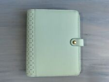 Kikki K Large Leather Planner A5 In Minty Turquoise