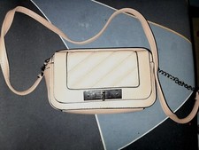 SMALL BEIGE HANDBAG  CHAIN SHOULDER STRAP