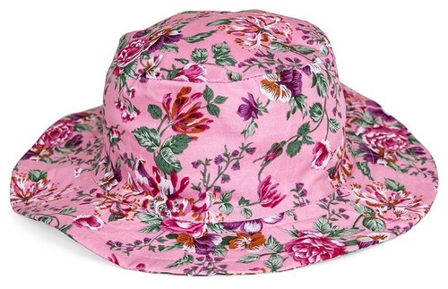 Ladies sun hat with wide - with, brim