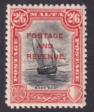 Malta SG189 2/6 Black &