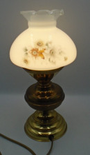 Vintage brass glass electric - vintage,
