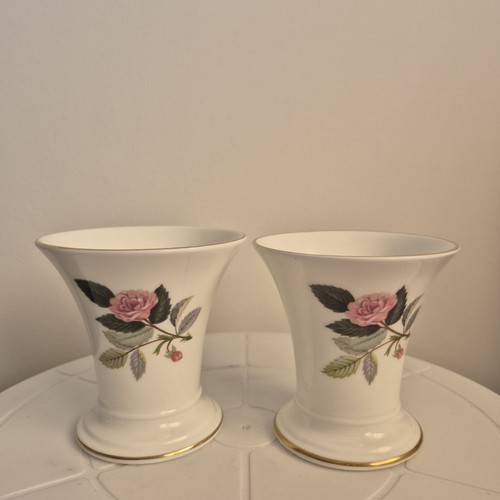 Pair wedgwood hathaway rose - wedgwood,