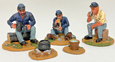 Britains Union Camp Scene, American Civil War Boxed Metal 54mm Scale #17427