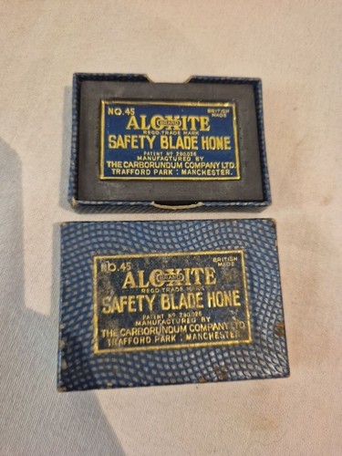 Vintage aloxite safety - vintage, no