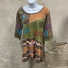Brown Cut And Sew Dress Hippie