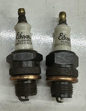 Original 2 LOT Vintage EDISON