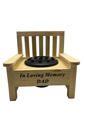 Dad wooden memorial - bench, with
