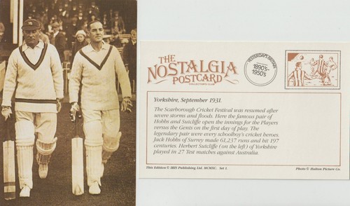 Postcard cricket yorkshire - postcard,