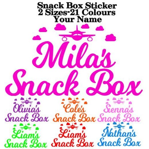 Personalised snack box name - personalised,
