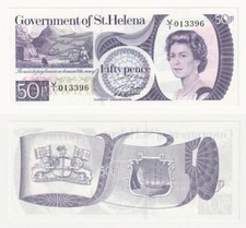 Saint Helena 50p Banknote, V/1