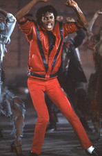 **Vintage 80s Michael Jackson J.Park Thriller Leather Biker Jacket HALLOWEEN ***