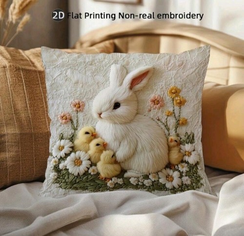 Lovely bunny chicks cushion - &,