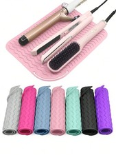 PREMIUM HEAT RESISTANT SILICONE MAT/POUCH FOR HAIR STRAIGHTENERS & CURLING IRONS