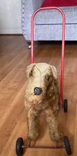 Vintage Pedigree Fox Terrier Push Along Toy - PLEASE SEE PICTURES